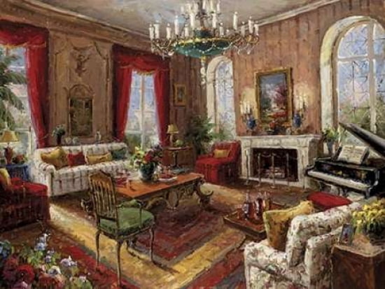 Classic Salon I Canvas Art - Foxwell (22 x 28)
