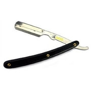 Classic Samurai Stainless Steel Professional Barber Straight Edge Razor BLACK