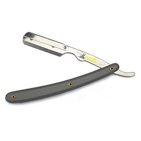 Classic Samurai Stainless Steel Professional Barber Straight Edge Razor (GRAY)