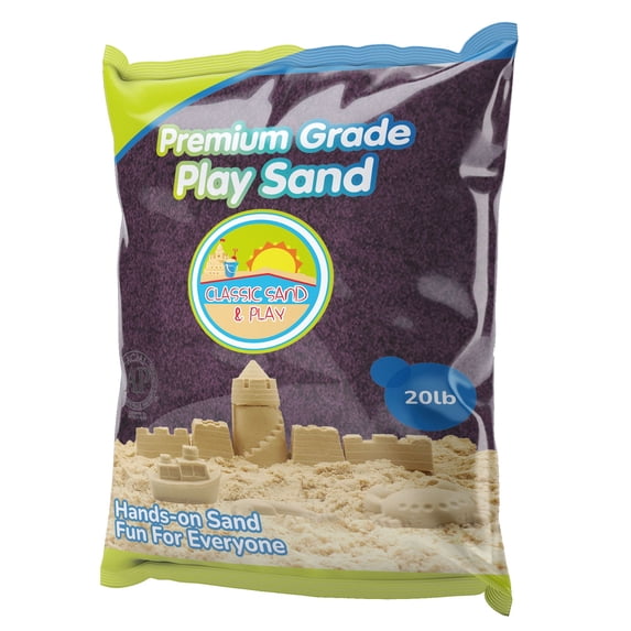 Classic Sand & Play Purple Colored Play Sand, 20 lb. Bag, Natural and Non-Toxic