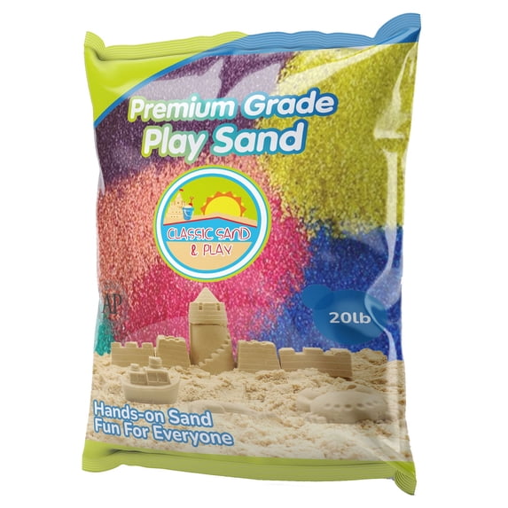 Classic Sand & Play Rainbow Colored Play Sand, 20 lb. Bag, Natural and Non-Toxic