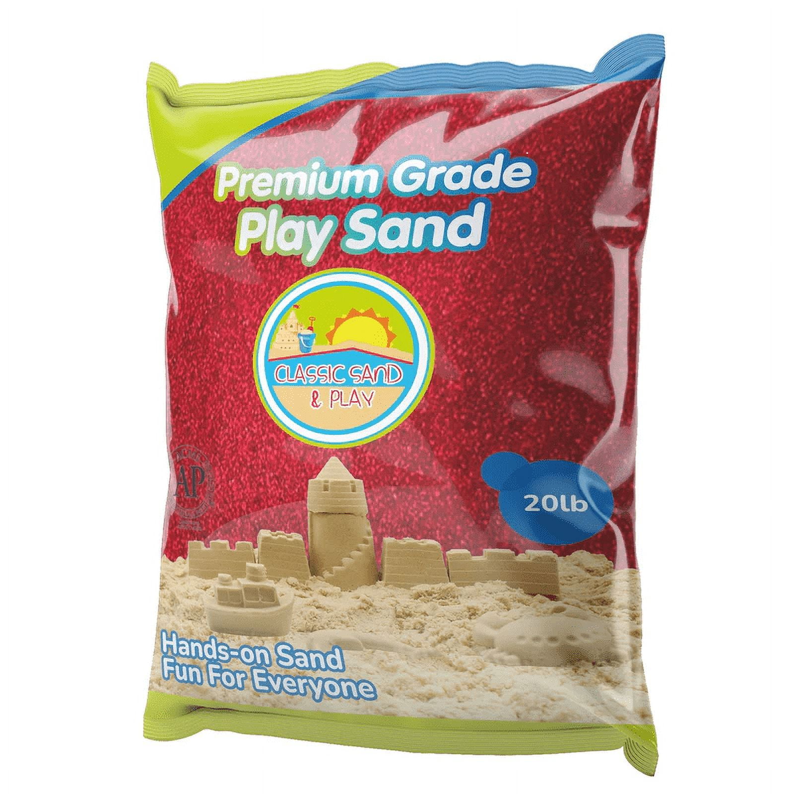 Classic Sand & Play Red Colored Play Sand, 20 lb. Bag, Natural and NonToxic