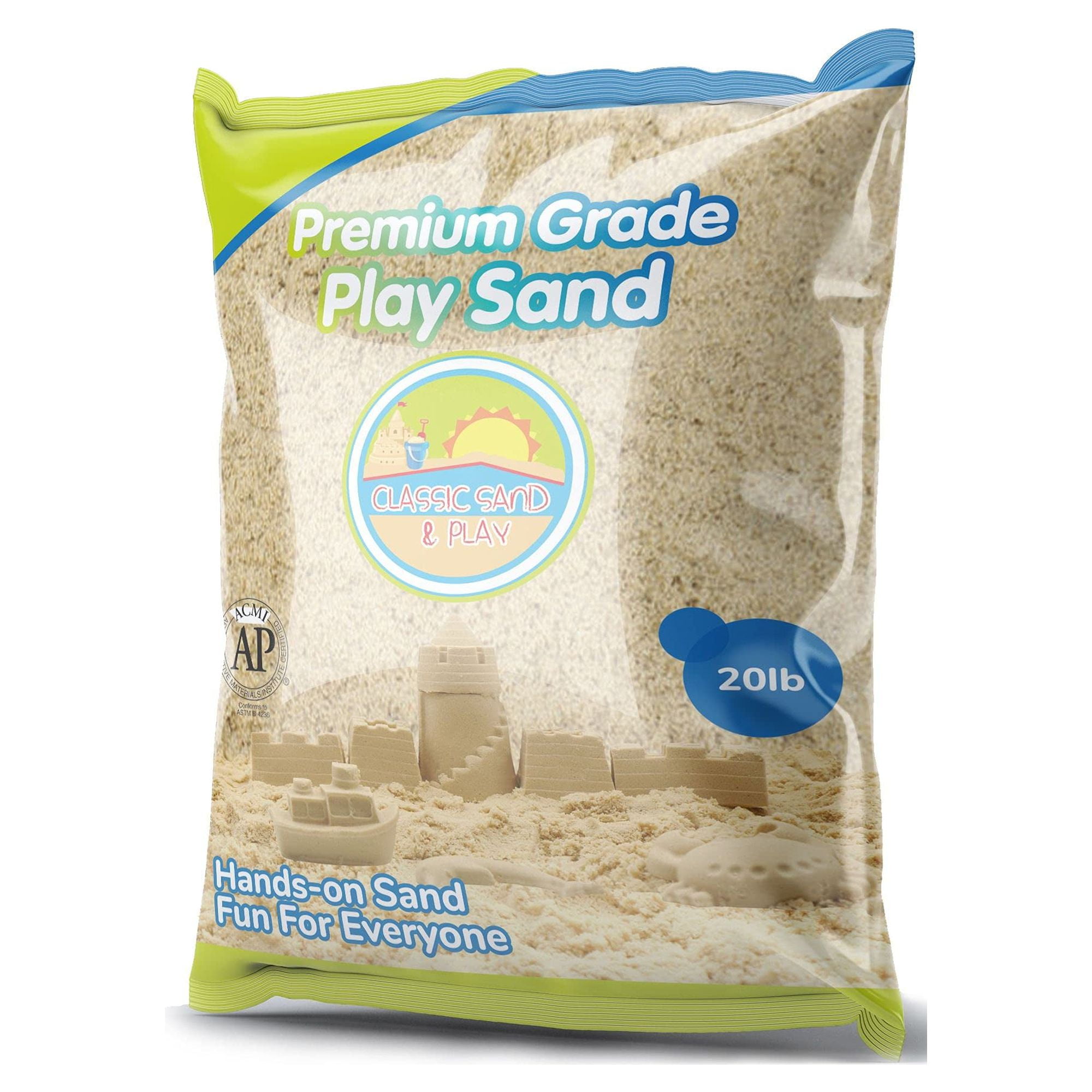 Classic Sand & Play Sand for Sandbox, Table, Therapy and Outdoor Use - 40  lbs