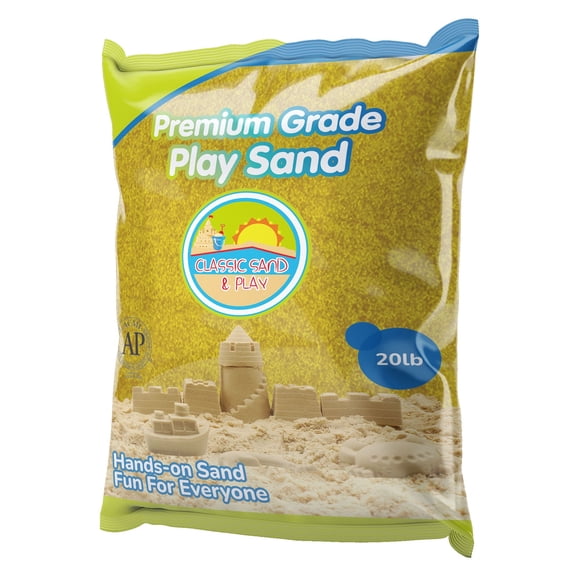 Classic Sand & Play Yellow Colored Play Sand, 20 lb. Bag, Natural and Non-Toxic