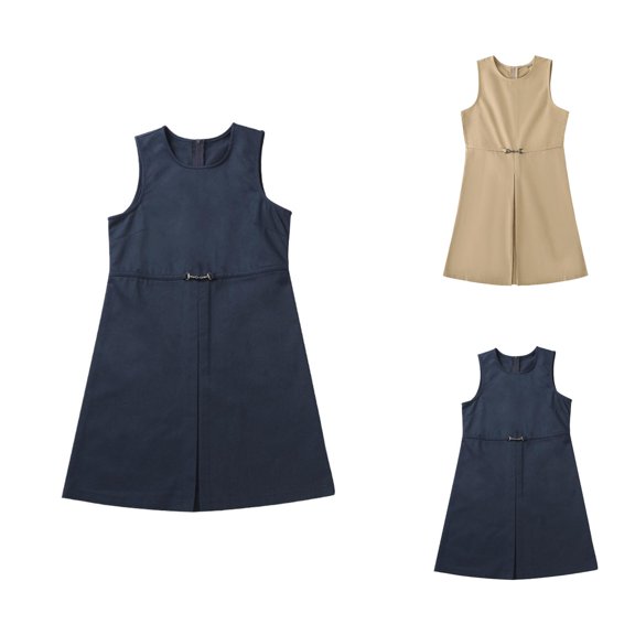 Classic School Dress for Girls Plaid Pinafore v Neck Adjustable Straps for Academic Campus Wear Girls Dresses for Age 6 17 Years Casual Daily Wear