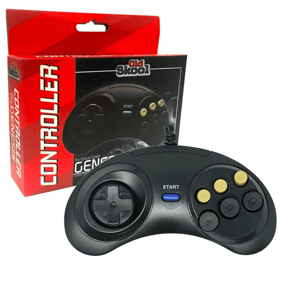 Classic Sega Genesis Controller- 6-Button Game pad
