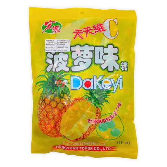 Classic Series Dakeyi Pineapple Hard Candy Hong Yuan 350g Bag
