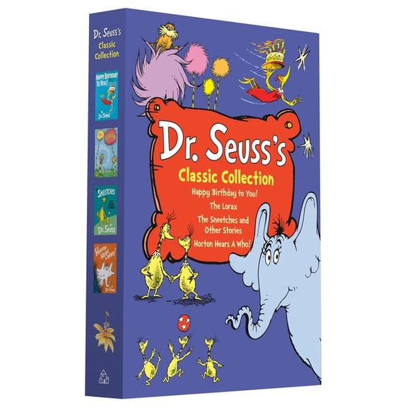Classic Seuss Dr. Seuss's Classic 4-Book Boxed Set Collection: Happy Birthday to You!; Horton Hears a Who!; The Lorax; The Sneetc, (Paperback)