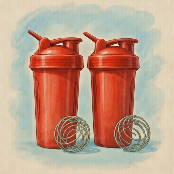 Classic Shaker Bottle Perfect for Protein Shakes and Pre Workout, 20-Ounce