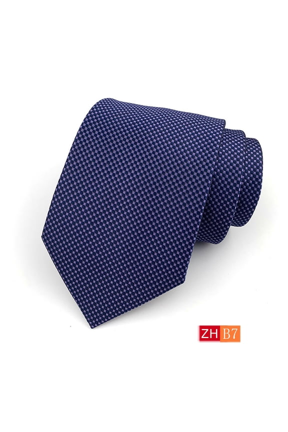 Classic Silhouette Men's Formal Tie 1 Pack, Blending Silk and Polyester for a Smooth Drape and a Distinctive Woven Jacquard Stripe Pattern Suitable for Business Attire