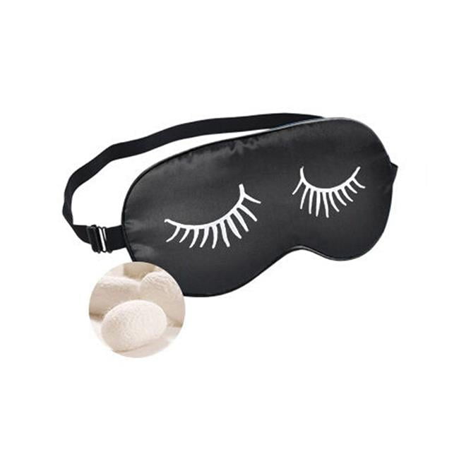 Classic Silk Cute Eyeshade Sleep Eye Mask - Long Eyelashes