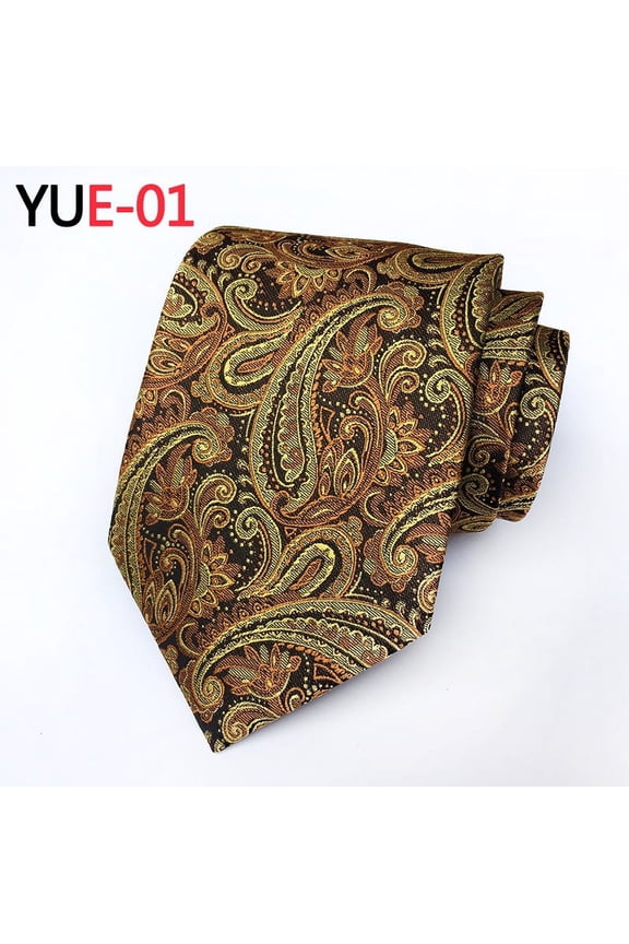 Classic Silk Tie for Men Woven Jacquard Extra Long Necktie Big and Tall Business Wedding Formal Party Stripe Jacquard