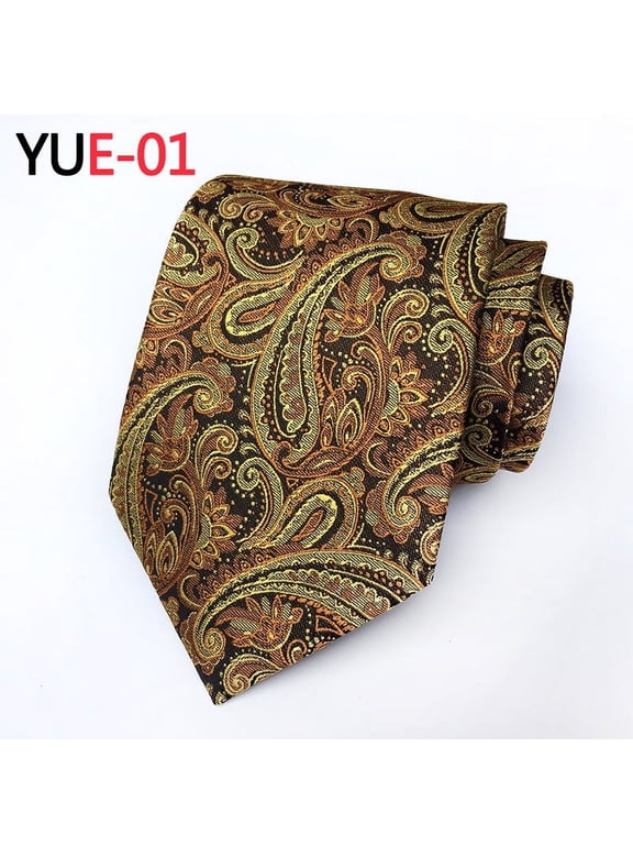 Classic Silk Tie for Men Woven Jacquard Extra Long Necktie Big and Tall Business Wedding Formal Party Stripe Jacquard