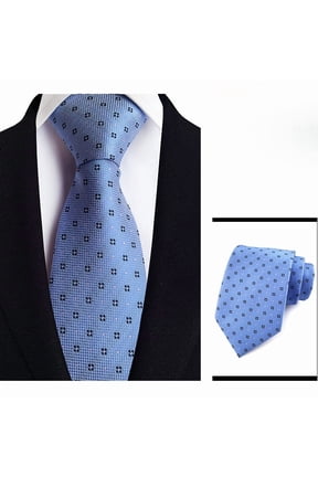 Classic Silk Tie for Men Woven Jacquard Extra Long Necktie Big and Tall Business Wedding Formal Party Stripe Pattern
