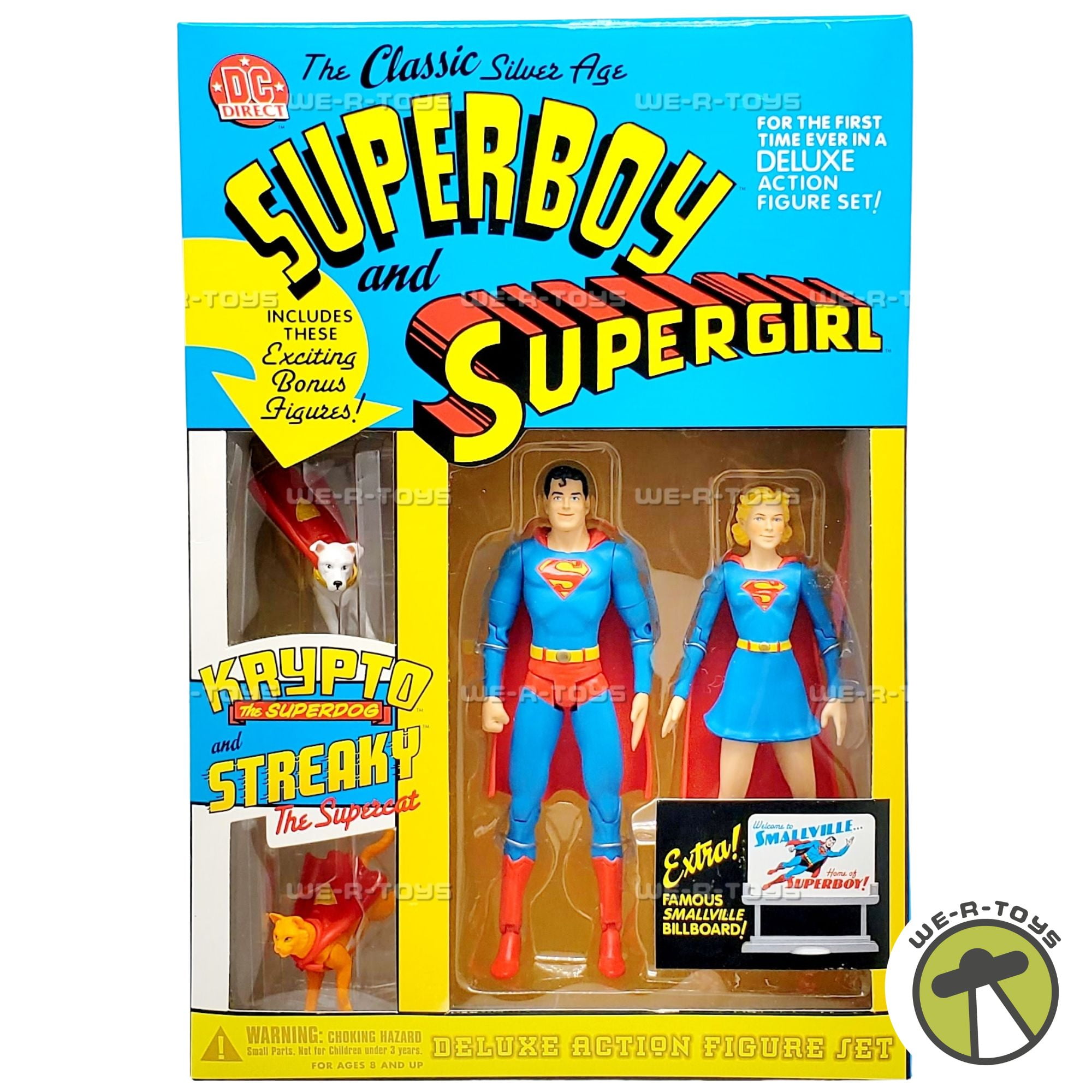 SUPERBOY and SUPERGIRL フィギュアセット Classic Silver Age Supergirl & Superboy Deluxe Action Figure
