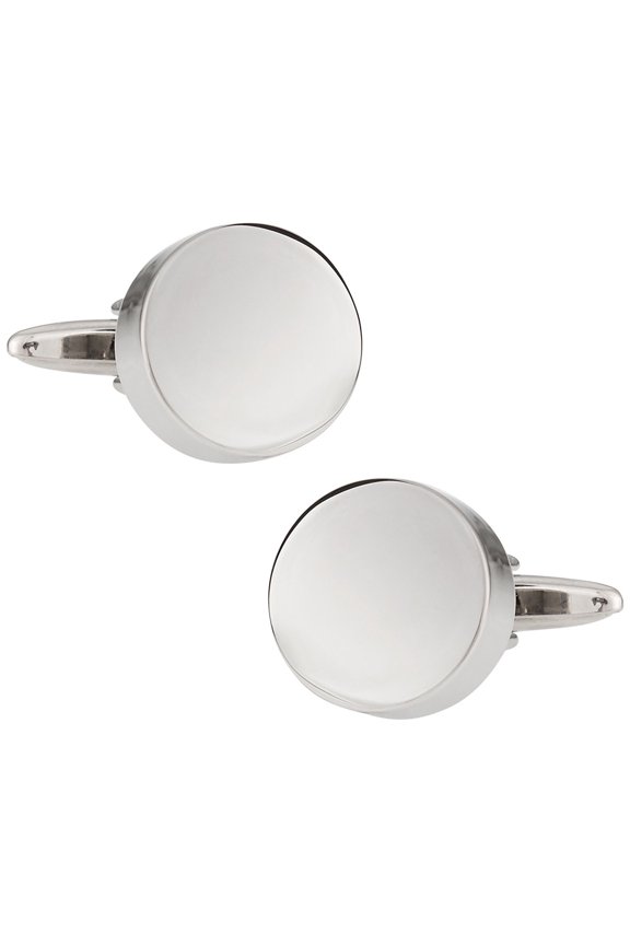 Classic Silver Engravable Cufflinks by Cuff-Daddy