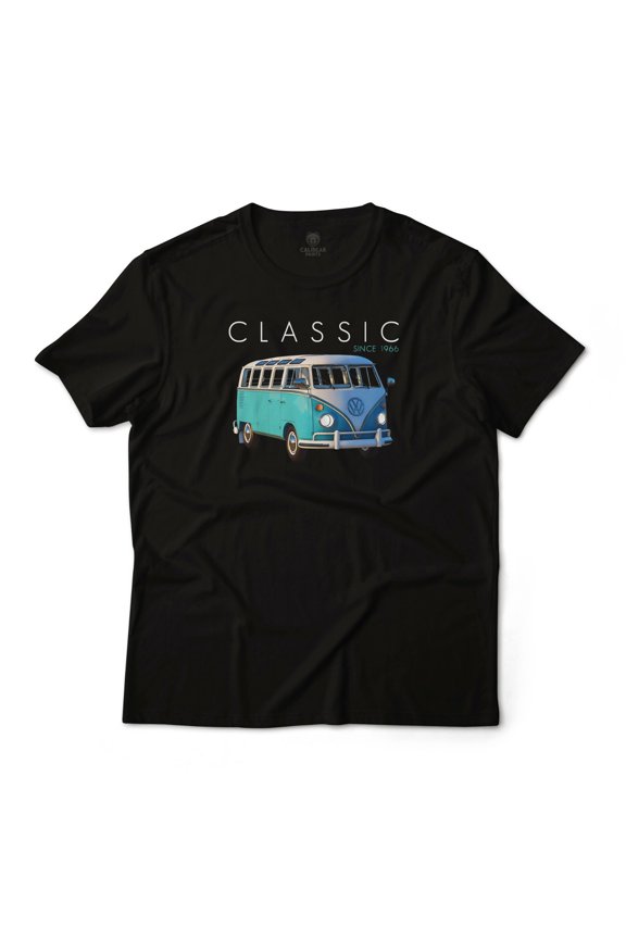 Classic Since 1966 Micro Bus Mini Bus Car Graphic Art Fine Jersey T-Shirt