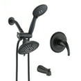 thumbnail image 1 of Classic Single Handle 7 Function Rain shower Head with Handheld Shower with Tup Spout, 1 of 6