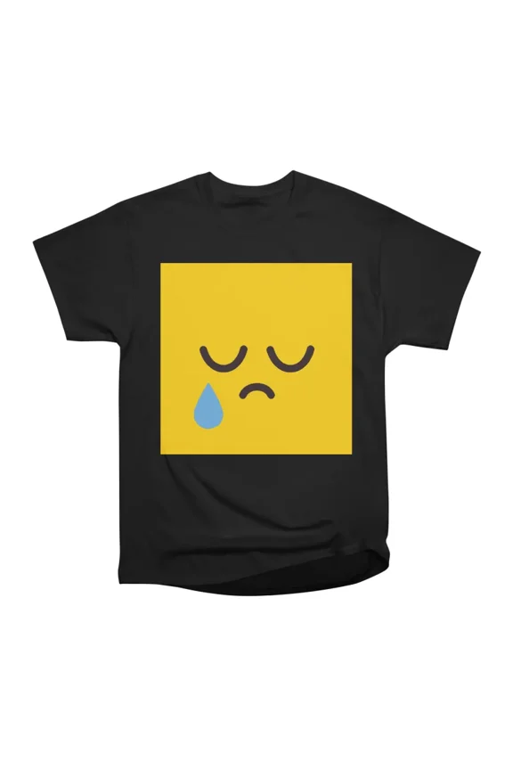 Classic Single Tear Emoji T-Shirt Tee Gift For Him Merch For Her Apparel For Friend