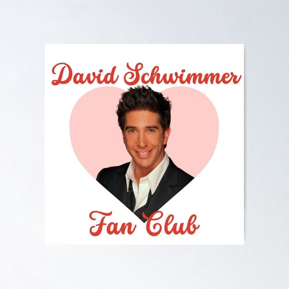 Classic Sitcom Actor Fan Club Typography Badge Wall Decor Television Art, Unframed Poster