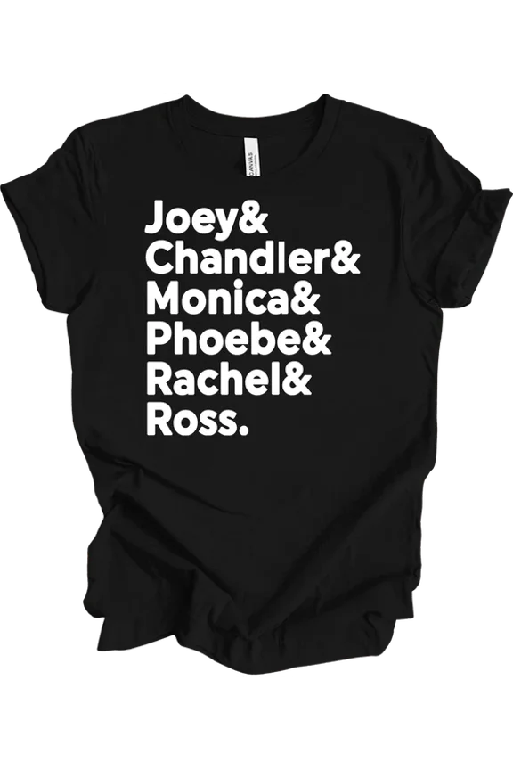 Classic Sitcom Friends Inspired Graphic Design Everyday Lifestyle T-shirt