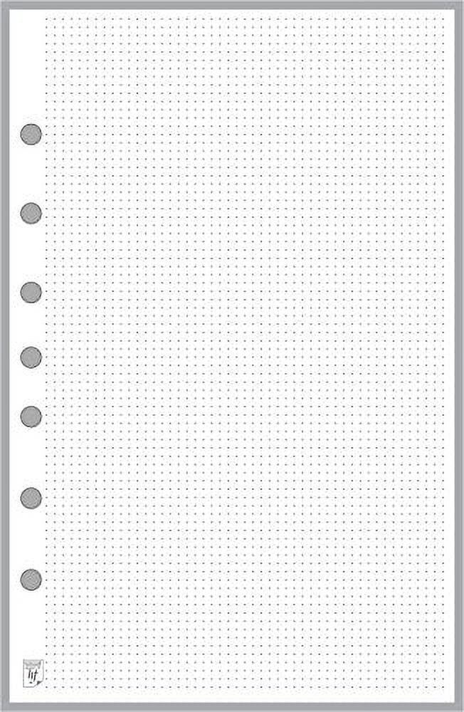 Classic Size Dot Grid Paper Refill, 0.10â€ Spacing, Sized and Punched