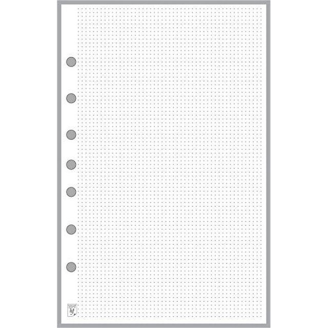 Classic Size Dot Grid Paper Refill, 0.10â€ Spacing, Sized and Punched