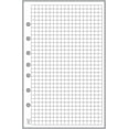 Classic Size Graph Paper Refill, 0.25â€ Grid, Sized and Punched with 7