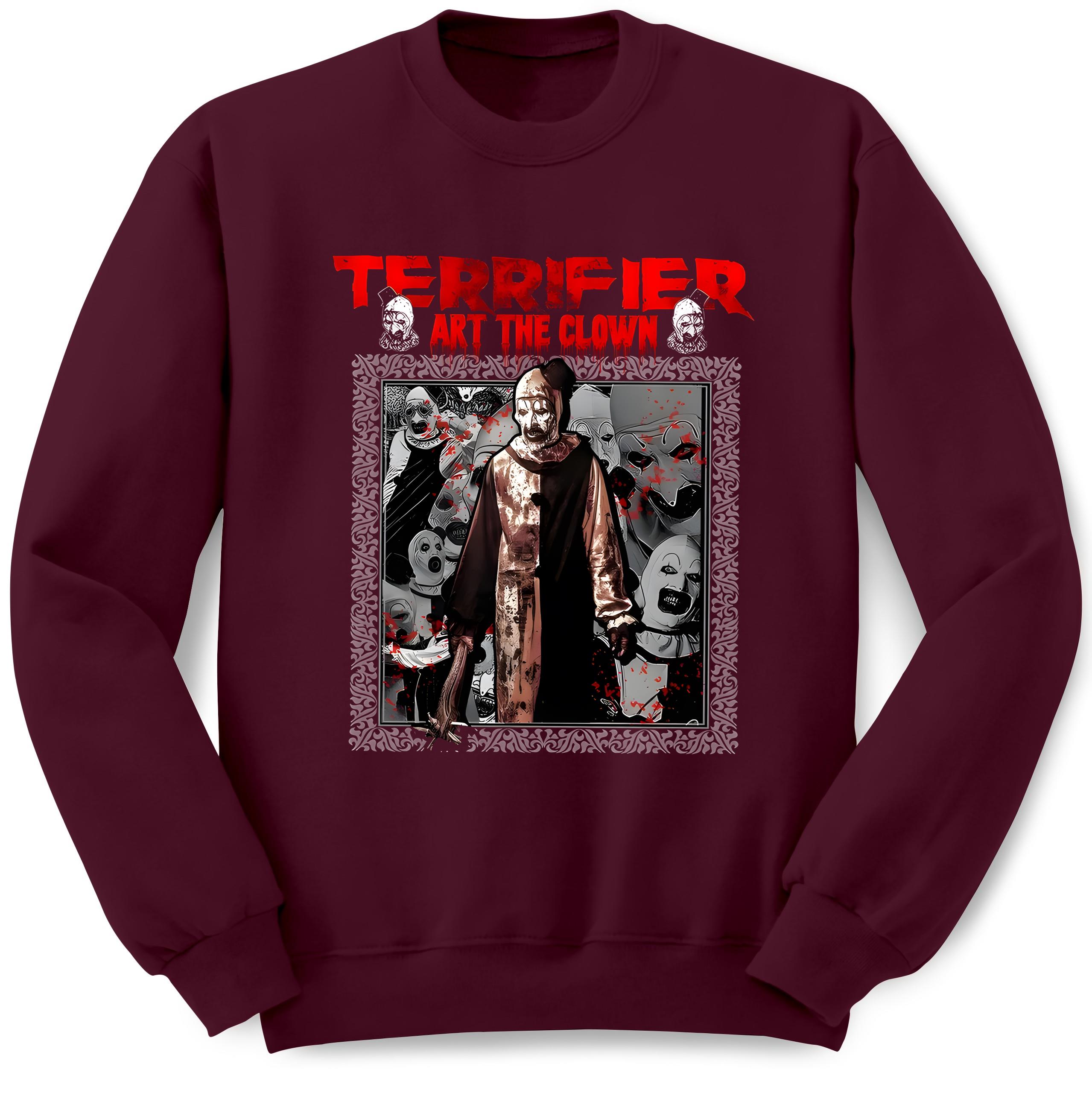 Classic Slasher Movie Graphic Tee - Terrifying Clown Shirt - Walmart.com