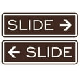thumbnail image 1 of Classic Slide Door Sign - Dark Brown - Small, 1 of 1