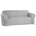 thumbnail image 1 of Classic Slipcovers Pinstripe Twill One Piece Sofa Slipcover Navy/White, 1 of 2