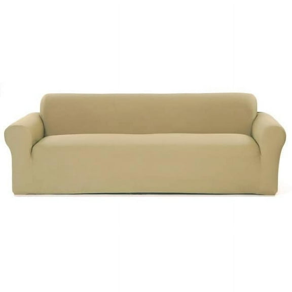 Classic Slipcovers Stretch Waffle Sofa Slipcover Gold