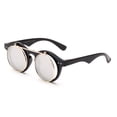 thumbnail image 1 of Classic Small Retro Steampunk Circle Flip Up Glasses / Sunglasses Cool Retro New Model, 1 of 2