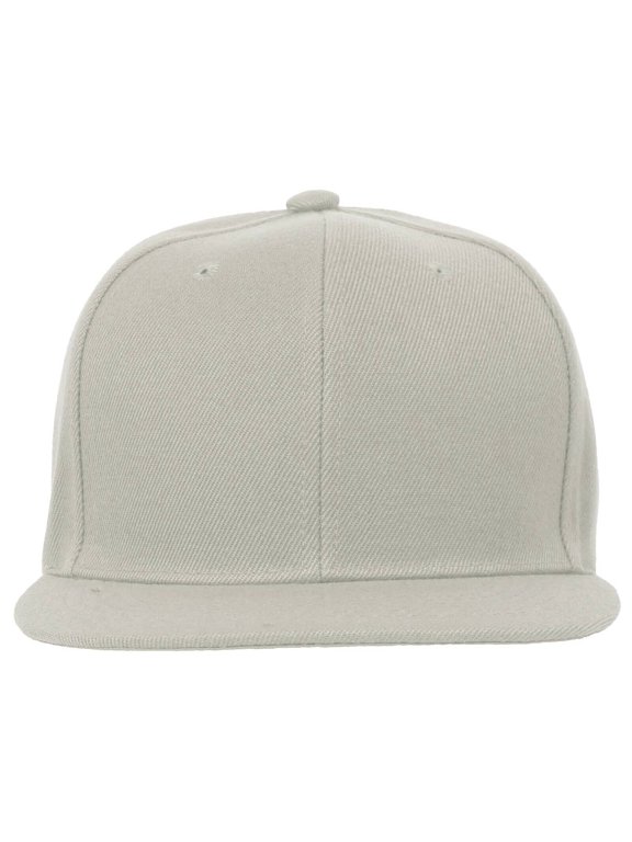 Classic Snapback Baseball Cap Plain Blank Snap Back Hat Flat Bill Hat Camo Mint (7fc050_Gray)