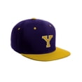 thumbnail image 1 of Classic Snapback Hat Custom A to Z Initial Letters, Purple Gold Cap White Gold, 1 of 3