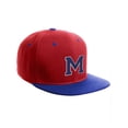 thumbnail image 1 of Classic Snapback Hat Custom A to Z Initial Letters, Red Royal Cap White Royal Letter Initial M, 1 of 3