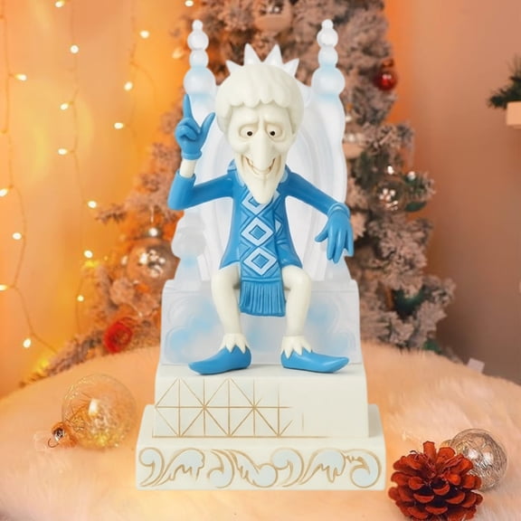 Classic Snow Miser Tabletop Ornament, Intricately Crafted Holiday Character Figure, Nostalgic Cartoon Decor For Bedroom Cabinets, Entryway Consoles And Seasonal Collection Storage