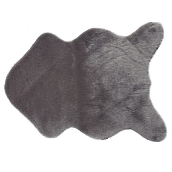 Classic Soft Faux Sheepskin Fur Rug White Fluffy Area Rug Shag Rug Carpets for Bedroom Living Room