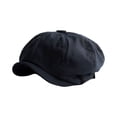 thumbnail image 1 of Classic Soft Newsboy Hat,Blend Fabric Cabbie Hat,Retro Daily Beret Cap,Comfortable Cozy Texture British Retro Style Daily Commute Travel Leisure Versatile Stylish Headwear,C,M:21.65-22.83'', 1 of 9