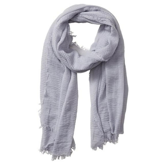 Classic Soft Solid Scarf - Light Gray