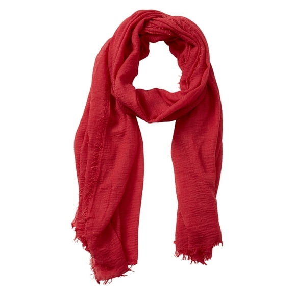 Classic Soft Solid Scarf - Red