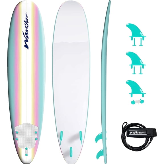 - Classic Soft Top Foam 8ft Surfboard
