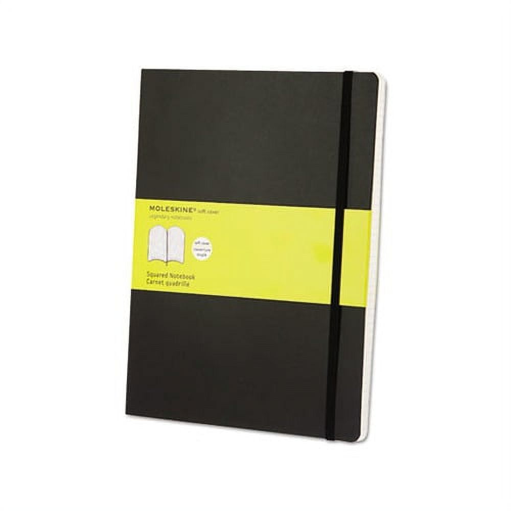 Classic Softcover Notebook Quadrille Square Grid Rule, Black Cover, 10 x  7.5, 192 Sheets