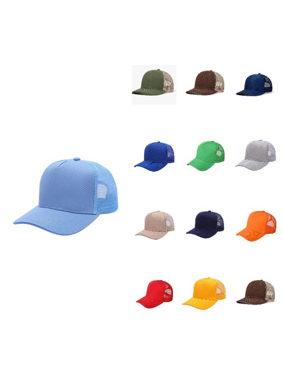 Classic Solid Baseball Cap Lightweight Breathable Casual Hat Unisex Outdoor Activities Everyday Wear, Sky Blue-B
