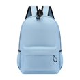 thumbnail image 1 of Classic Solid Color Backpack, Lightweight Nylon Daypack, Simple Casual Rucksack, Water Resistant Carry Knapsack, Front Pocket Storage Backpack, Minimalist Travel Backpack for Outdoor Activities, 1 of 6