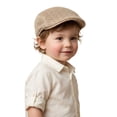 thumbnail image 1 of Classic Solid Flat Cap Newsboy Hats for Boys Cabbie Driving Scally Adjustable, 1 of 3