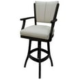 thumbnail image 1 of Classic Solid Wood Swivel Counter 26" Bar Stool with Arms, 1 of 2