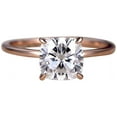 thumbnail image 1 of Classic Solitaire 1 Carat Moissanite Engagement Ring in 10k Rose Gold, 1 of 4