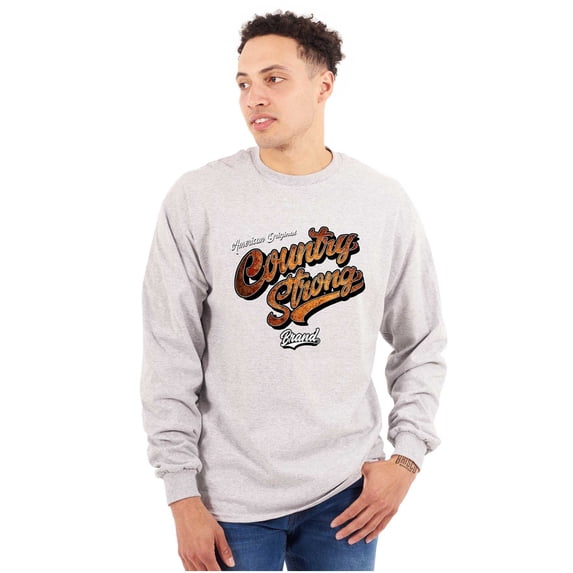 Classic Southern American Cowboy Long Sleeve TShirt Men Women Brisco Brands S