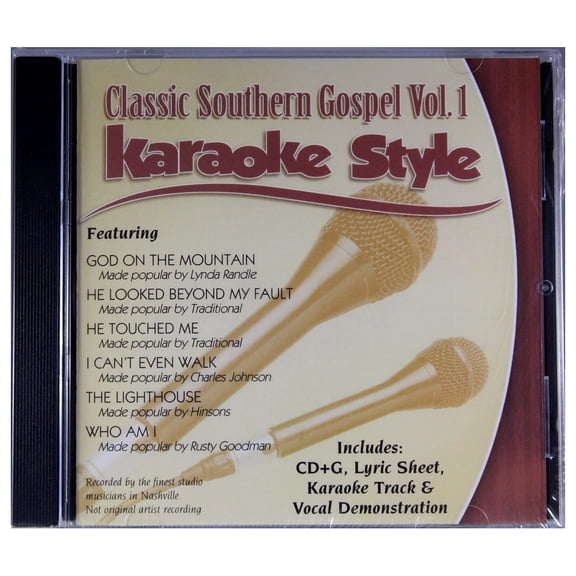 Classic Southern Gospel Volume 1 Daywind Christian Karaoke Style NEW CD+G 6 Songs
